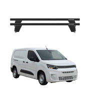 Barres de toit Transversales pour Citroen Berlingo III 2018-2026 Alu Noir 2x