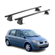 Barres de toit transversales acier pour Renault Scenic II 2003-2009 TÜV Noir 2x