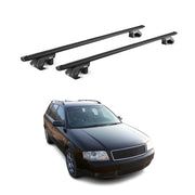 Barres de toit transversales pour Audi A6 Allroad Break 1994-2005 Noir 2x ABE