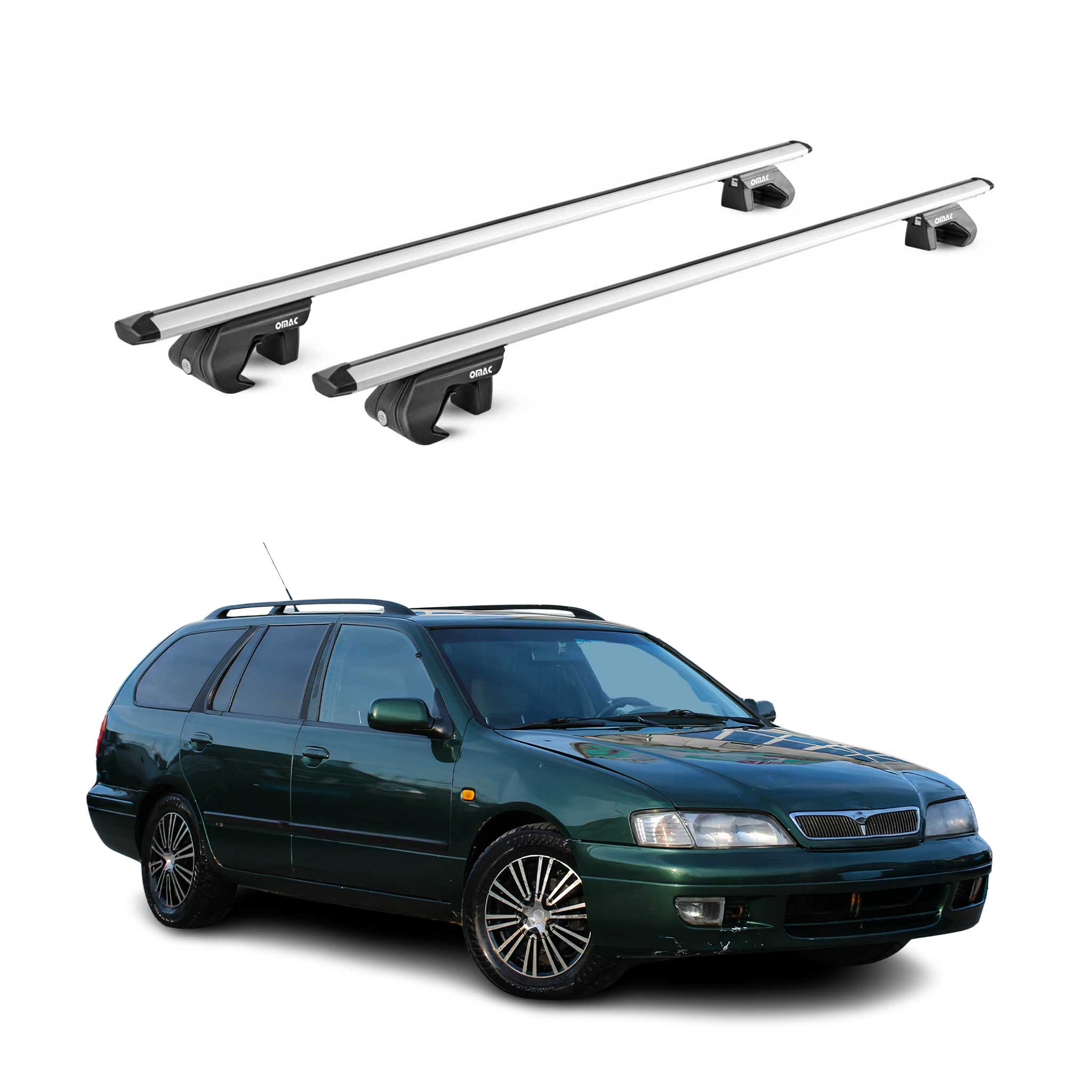 Barres de toit pour Nissan Primera Break P10 P11 P12 1991-2007 Alu Gris 2x ABE