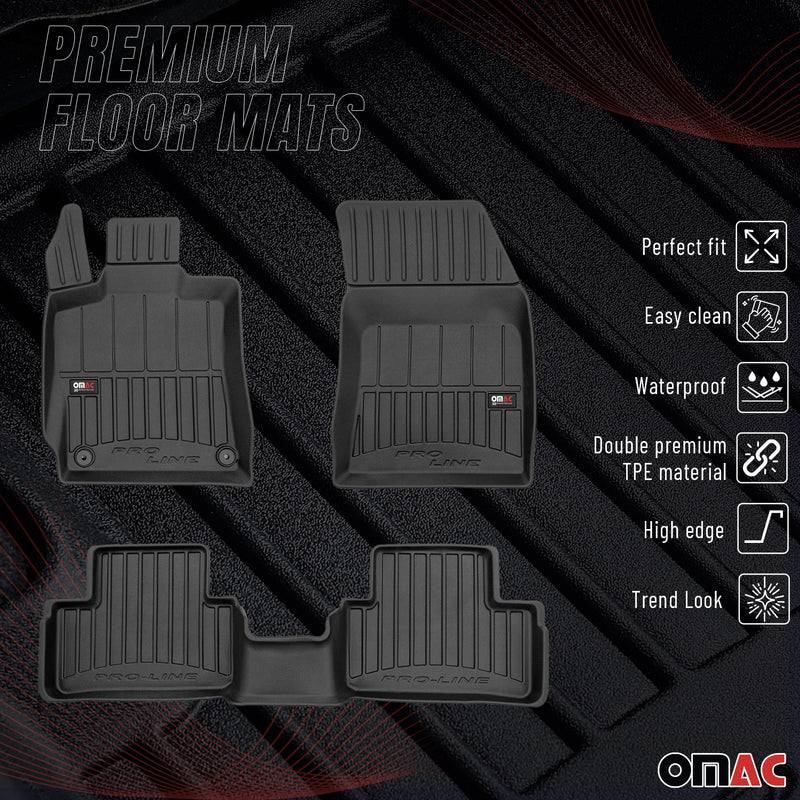 Tapis de Sol pour DS 4 2021-2025 Caoutchouc TPE Noir