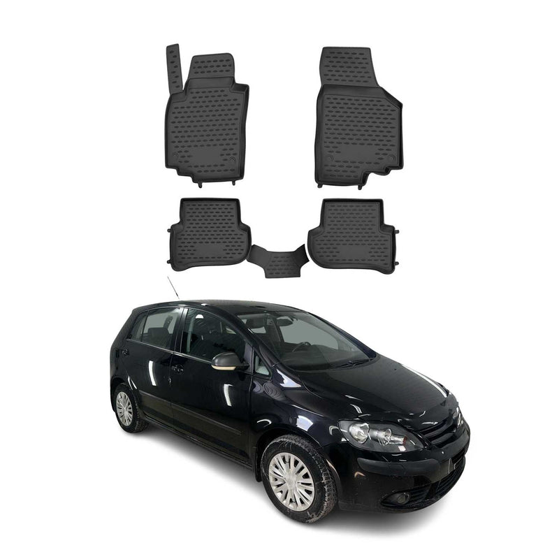 Tapis de Sol pour VW Golf Plus 2005-2014 Caoutchouc TPE Noir