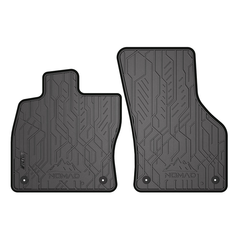 Tapis de Sol de Voiture pour Audi A3 8V Berline 2013-2020 Caoutchouc Noir 2Pcs