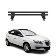 Menabo Barres de toit Transversales pour Lancia Delta III 2008-2015 Alu Noir ABE