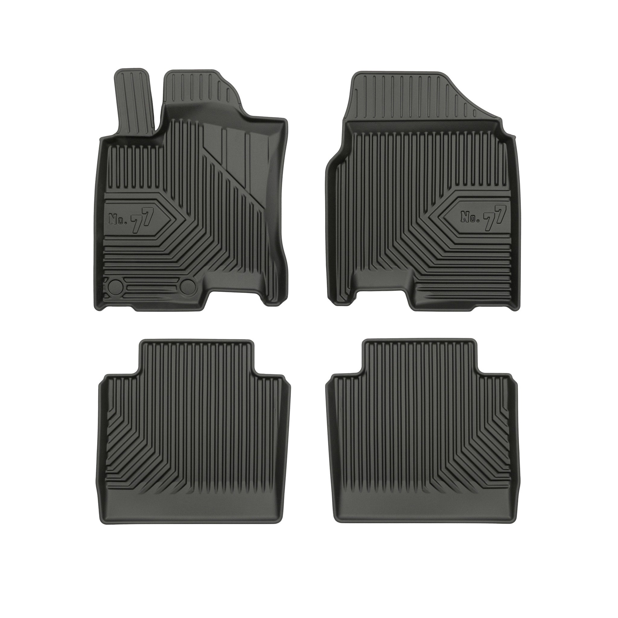 Tapis de Sol de Voiture pour Nissan Qashqai+2 I 2006-2013 TPE Imperméable 4Pcs