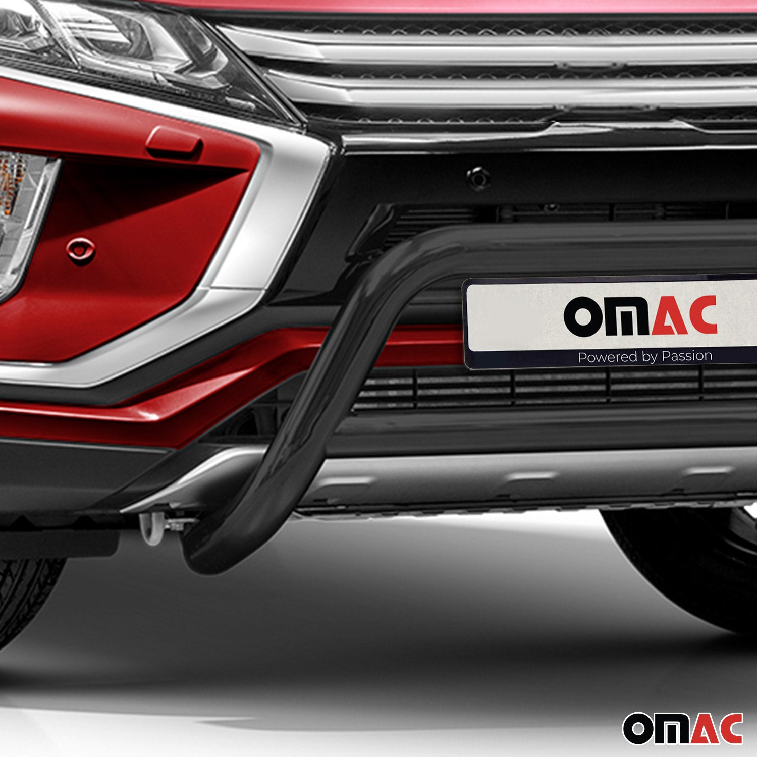 Pare-Buffle Avant Pour Mitsubishi Eclipse Cross 2018-2019 Noir en Acier Inox
