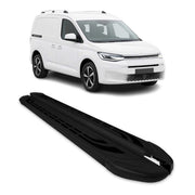Marchepieds latéraux pédale pour VW Caddy Maxi 2020-2026 L2 Aluminium Noir 2Pcs
