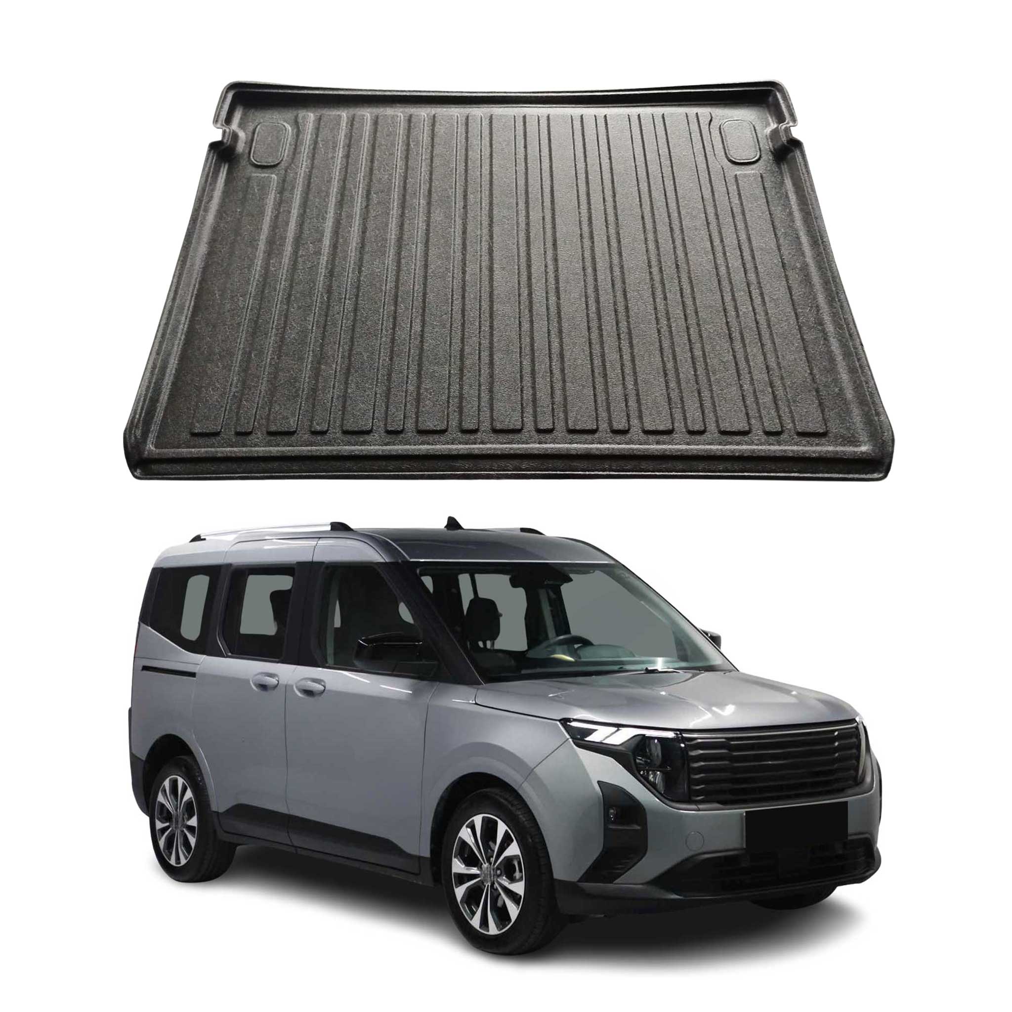 OMAC Tapis de Coffre pour Ford Tourneo Courier II 2023-2026 Noir en TPE