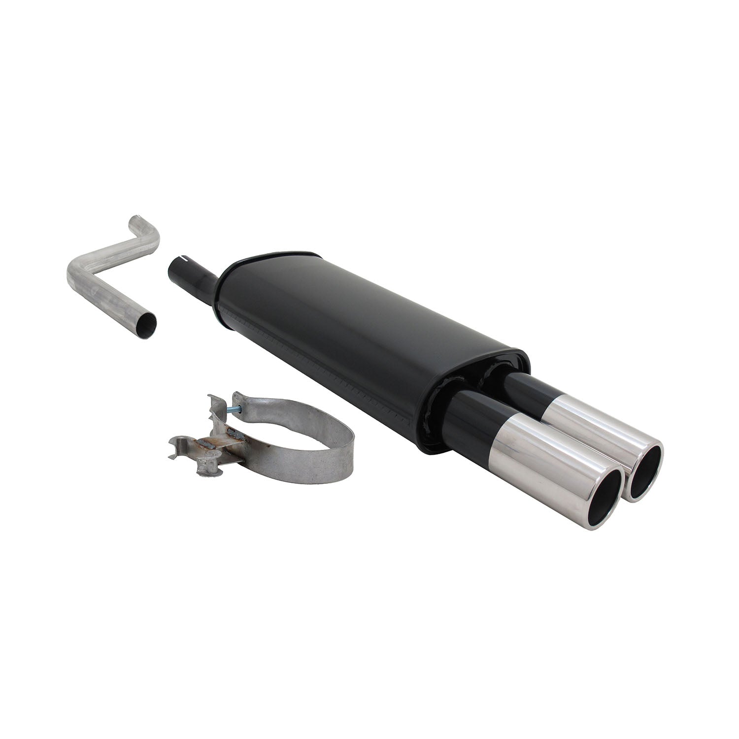 Échappement arrière sport Novus pour VW Polo 2 / 3 86C 2x76mm avec ABE