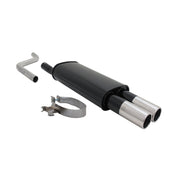 Échappement arrière sport Novus pour VW Polo 2 / 3 86C 2x76mm avec ABE