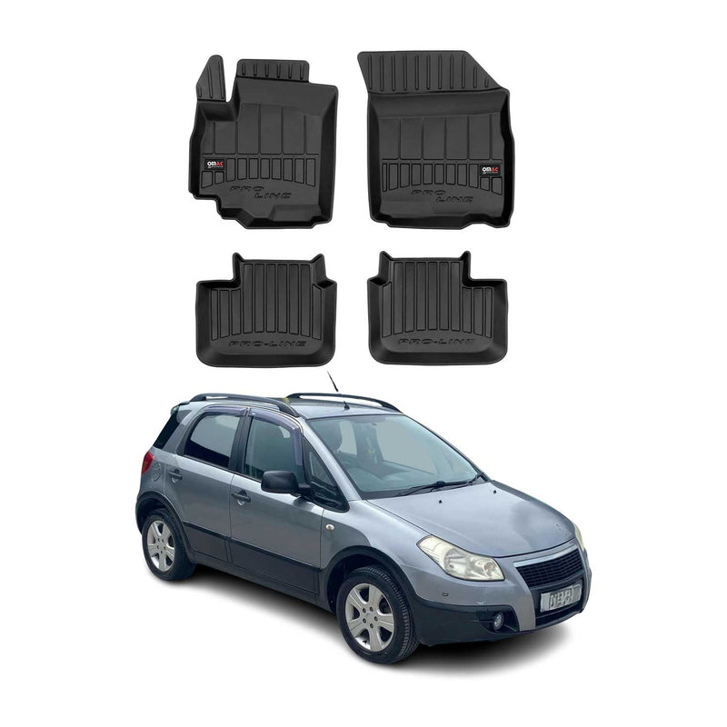 Tapis de Sol pour Fiat Sedici 2005-2014 TPE Noir