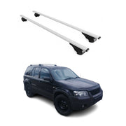 Barres de toit Transversales pour Ford Maverick 2001-2005 Fer Argent