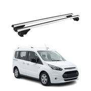 Barres de toit Transversales pour Ford Tourneo Connect II 2013-2021 TÜV Gris 2x