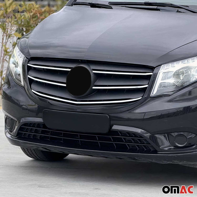 Moulure de Grille de Calandre pour Mercedes Vito W447 2019-2025 Chromé 5Pcs