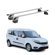 Barres de toit transversales pour Fiat Doblo II 2010-2024 Gris