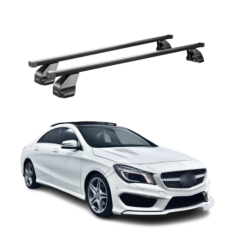 Barres Transversales Menabo pour Mercedes CLA C117 2013-2019 Noir