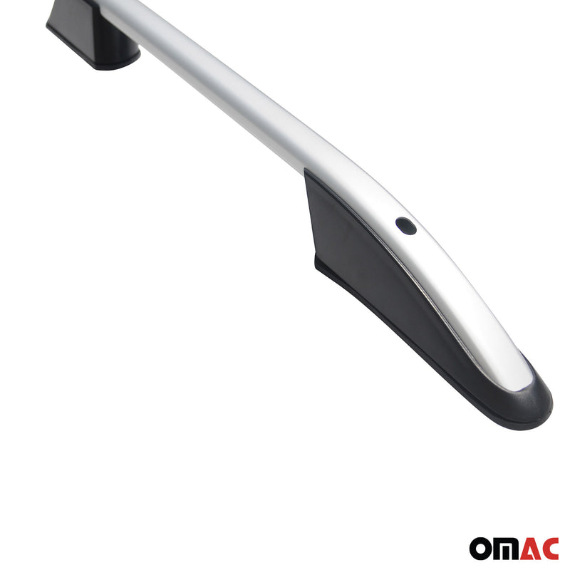 Barres de toit longitudinales pour VW T7 Transporter 2024-2025 L2 Long Alu Gris