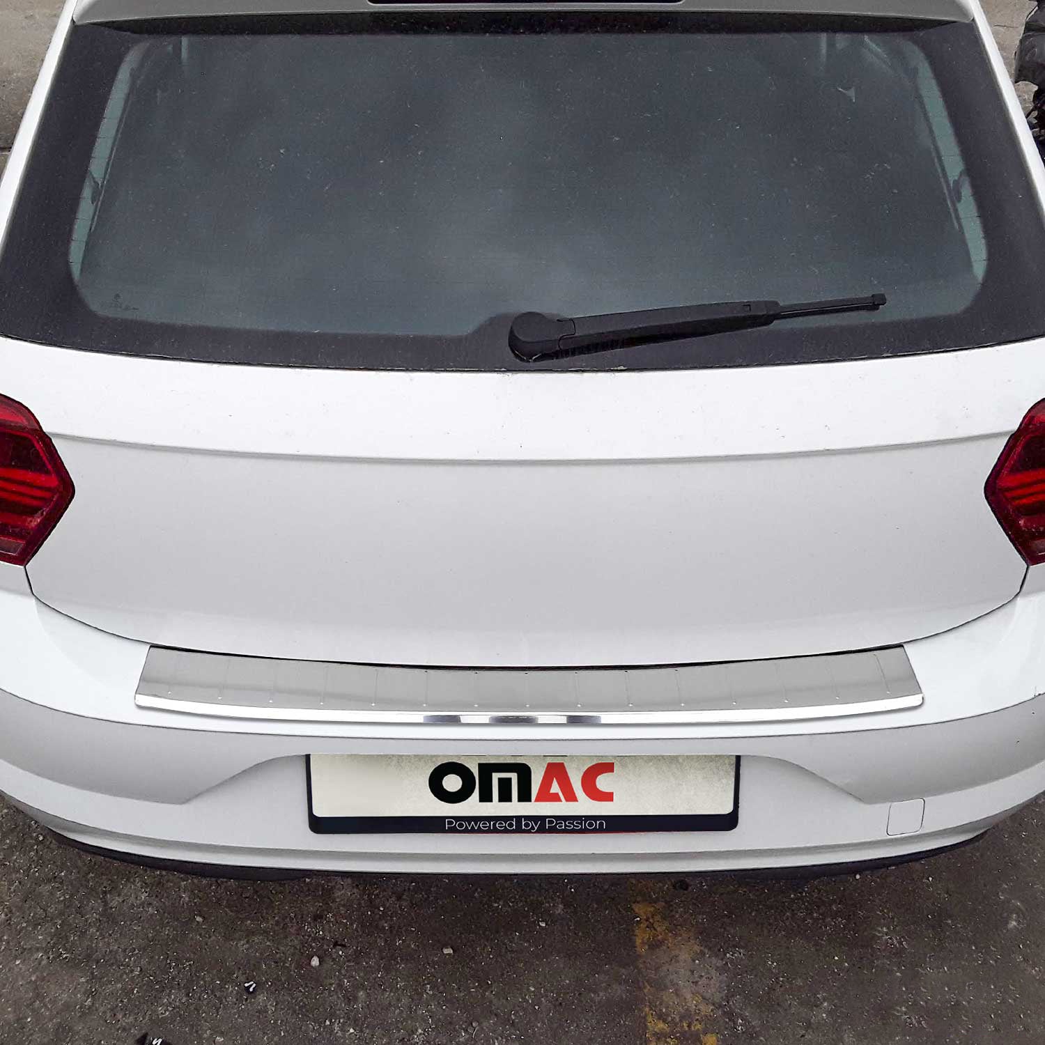 Protection de Pare-Chocs Arrière pour VW Polo mk6 Hatchback 2017-2026 Inox polie