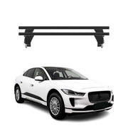 Menabo Barres de toit Transversales pour Jaguar I-Pace 2018-2024 Noir ABE 2x