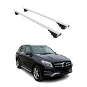 Barres de toit Transversales pour Mercedes GLE W166 2015-2018 Fer Argent