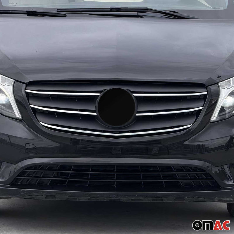 Moulure de Grille de Calandre pour Mercedes Vito W447 2019-2025 Chromé 5Pcs