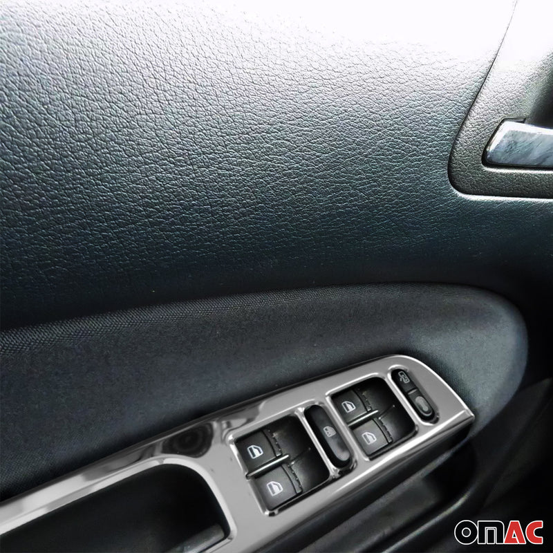Cadre de lève-vitre pour Skoda Octavia 1999-2004 Chromé Inox 1x