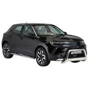 Pare-buffle Avant pour Opel Mokka 2021-2026 63mm en Acier Inoxydable Argent
