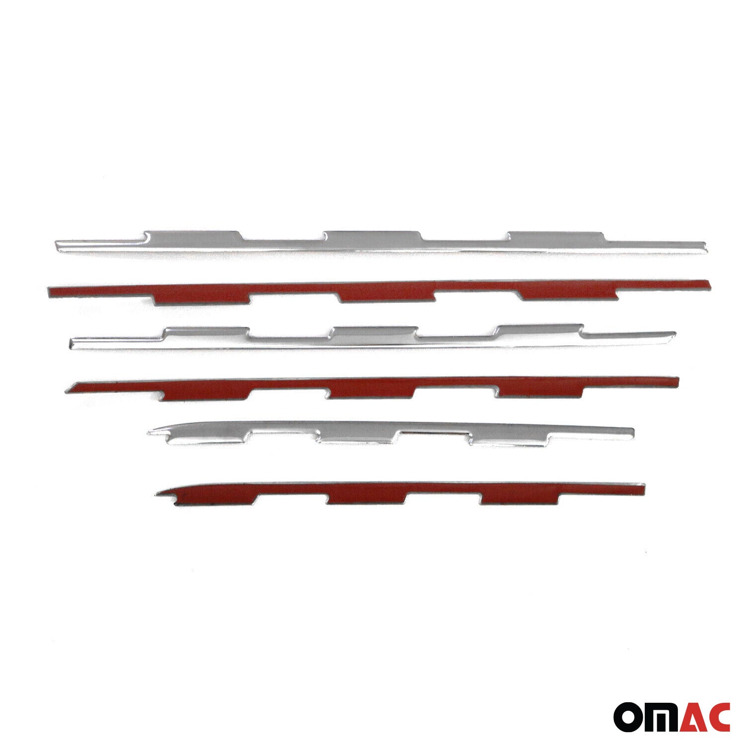 Moulure de Grille de Calandre pour Peugeot Rifter 2018-2026 Chromé 6Pcs