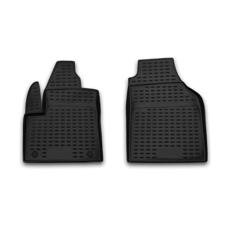 Tapis de sol pour Ford Transit Connect 2002-2013 en caoutchouc TPE 3D Noir 2Pcs