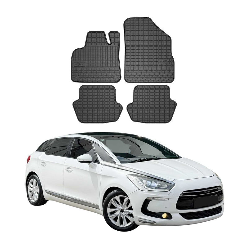 Tapis de Sol pour Citroen DS5 2011-2015 Caoutchouc Noir