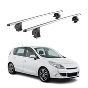 Barres de toit transversales Alu pour Renault Scenic III X-Mod 2009-2016 Gris 2x