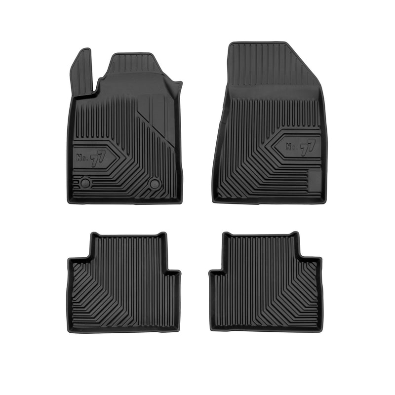 Tapis de Sol de Voiture No.77 pour Alfa Romeo Giulietta 2010-2020 TPE Noir 4Pcs