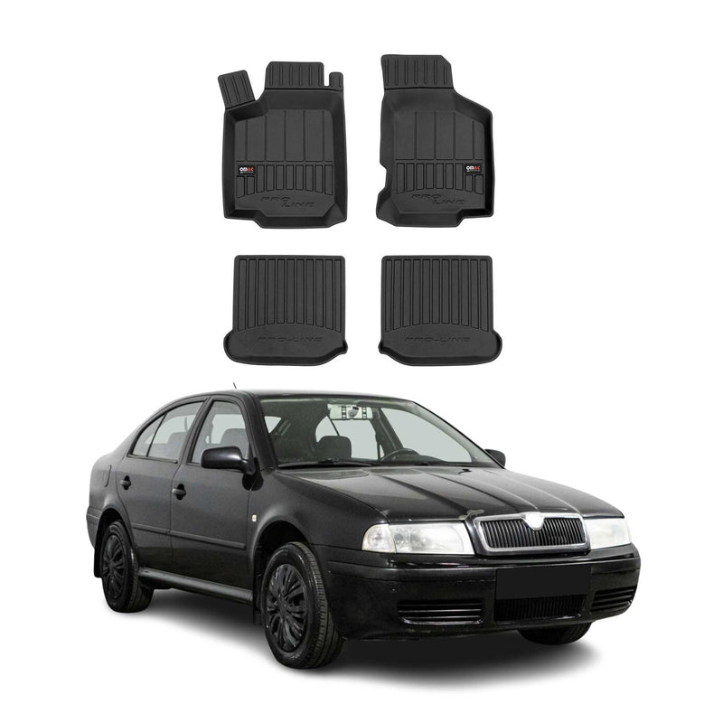 Tapis de Sol pour Skoda Octavia 1996-2010 TPE Noir