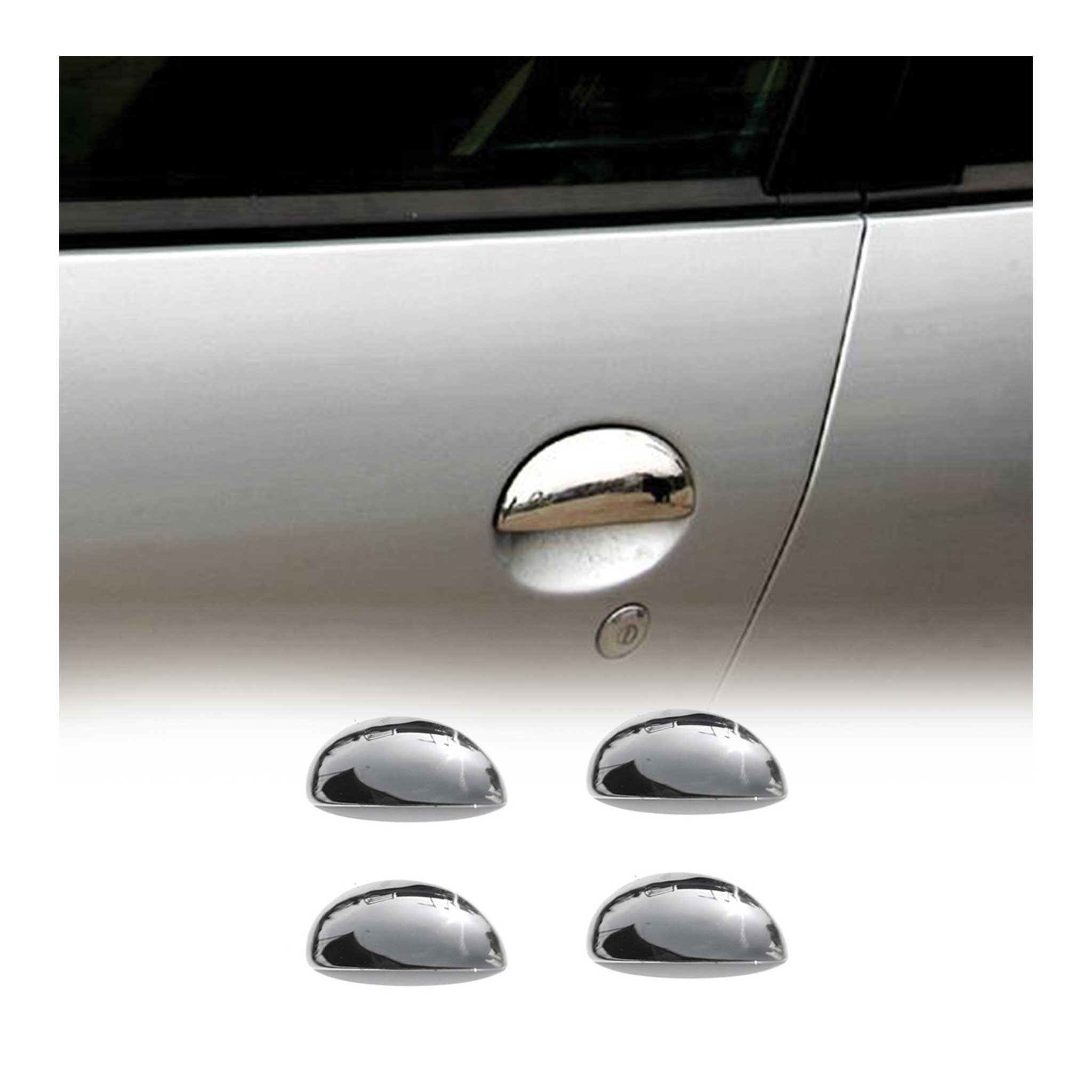 Couverture De Poignée De Porte pour Peugeot 107 2005-2014 206+ 2009-2013 inox 4x
