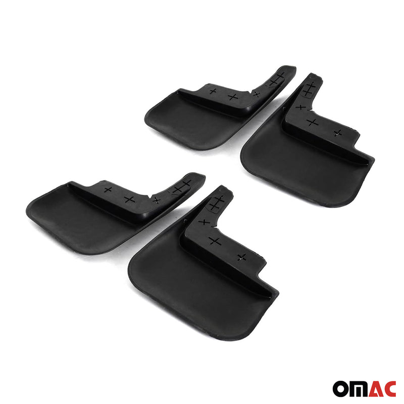 Bavettes Garde Boue pour VW Multivan T7 2022-2025 Avant et Arrière Noir 4Pcs