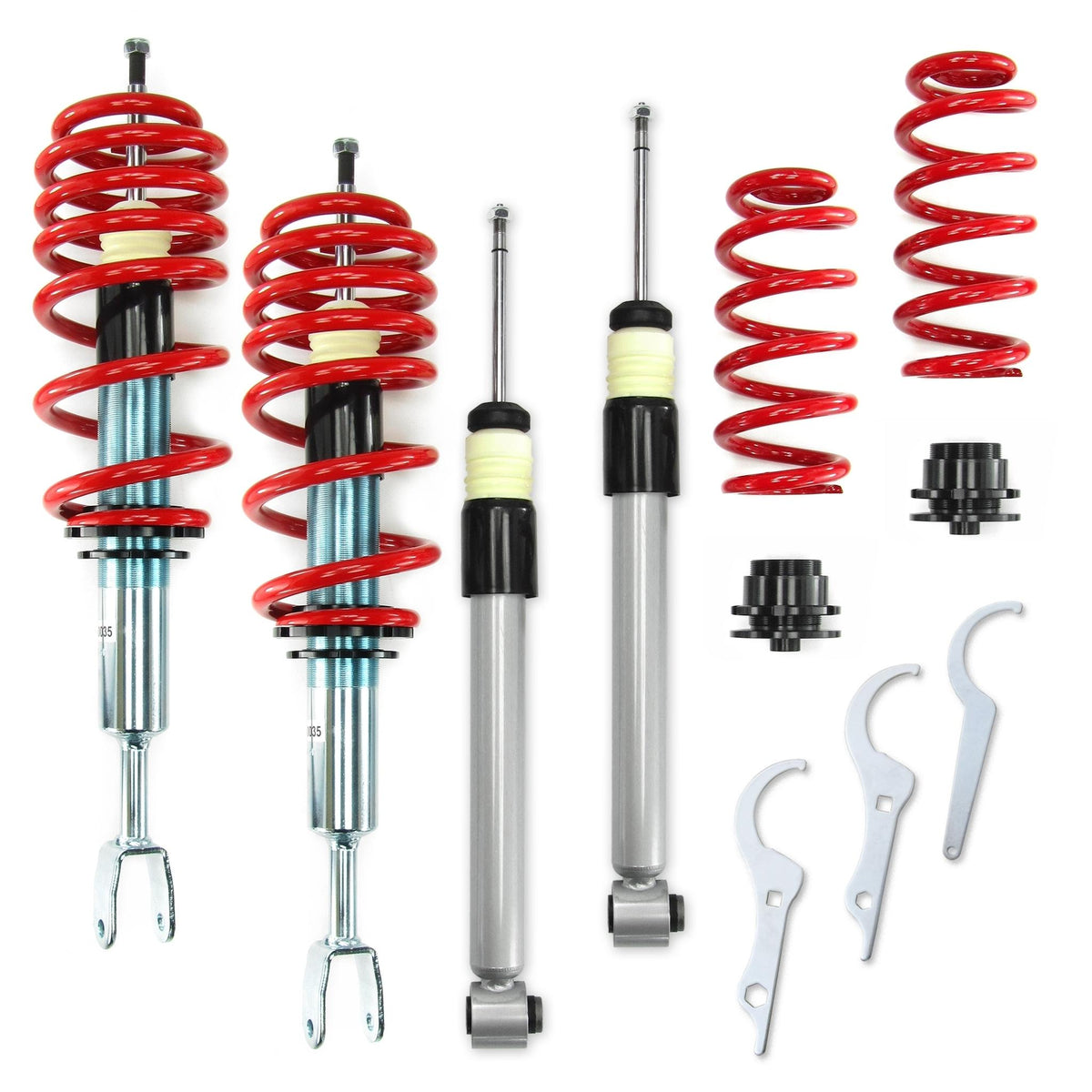 JOM Redline Combinés Filetés pour Audi A4 (B6/B7) (8e) (Avant/Cabriolet) mit ABE