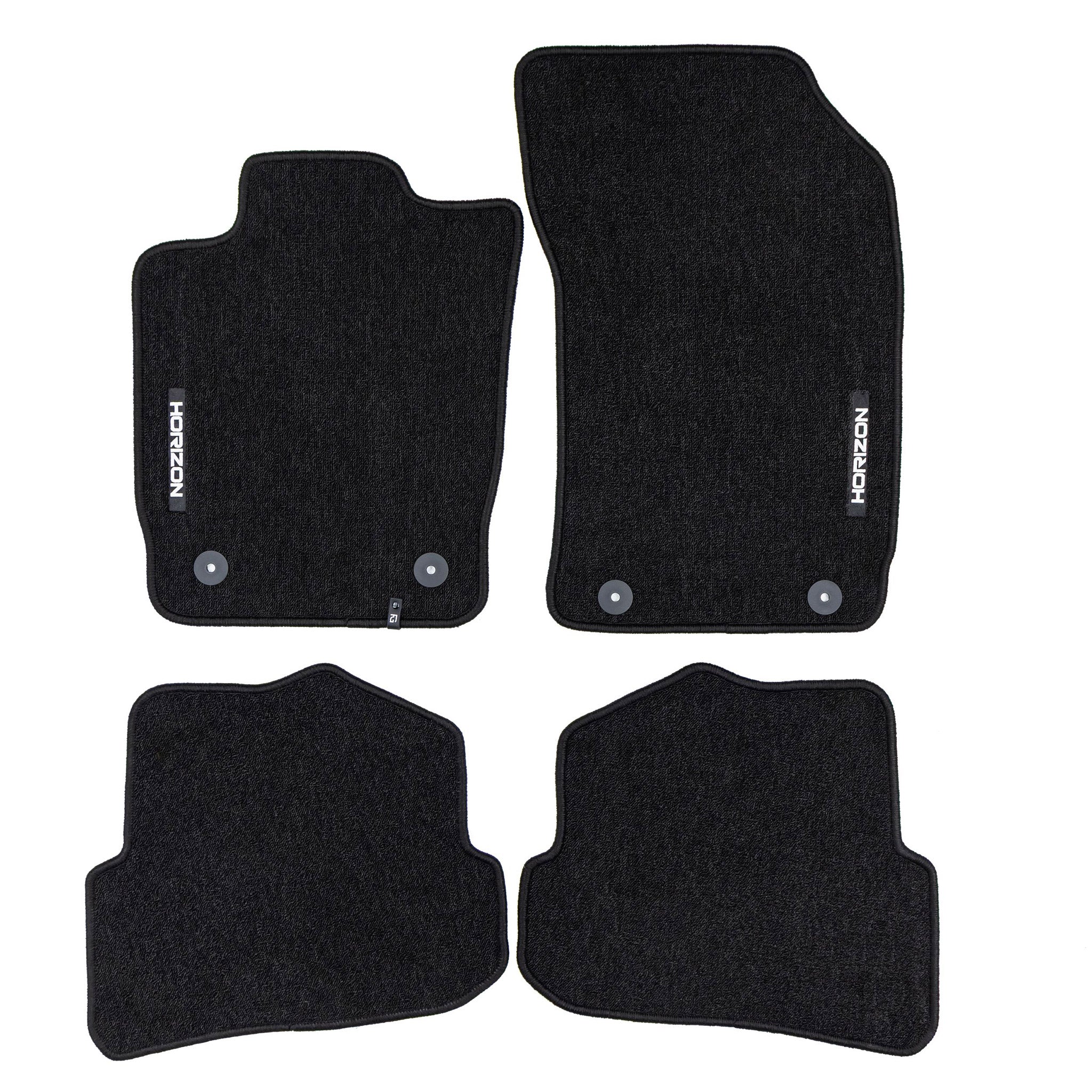Tapis de sol pour Audi A1 Sportback 8X 2012-2018 5Portes Velours Noir 4Pcs