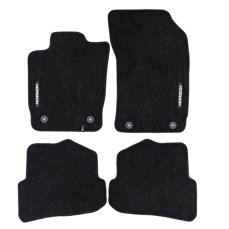 Tapis de sol pour Audi A1 Sportback 8X 2012-2018 5Portes Velours Noir 4Pcs