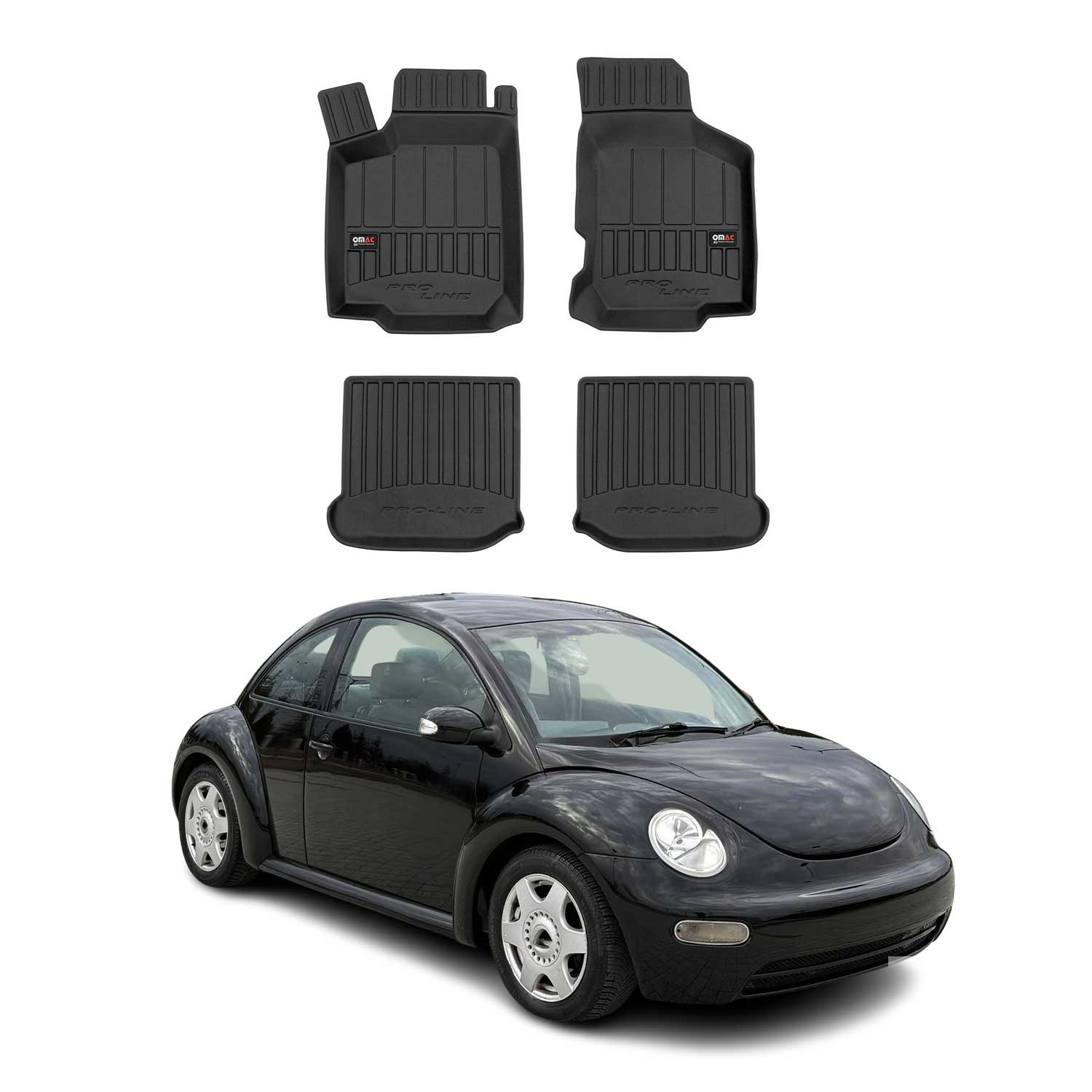 Tapis de Sol pour VW Beetle 1998-2010 TPE Noir