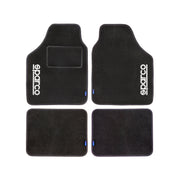 SPARCO tapis de sol tapis de voiture toutes saisons 4 pièces avec ligne Bleu