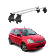 Barres de toit transversales pour Toyota Yaris 1999-2005 Gris