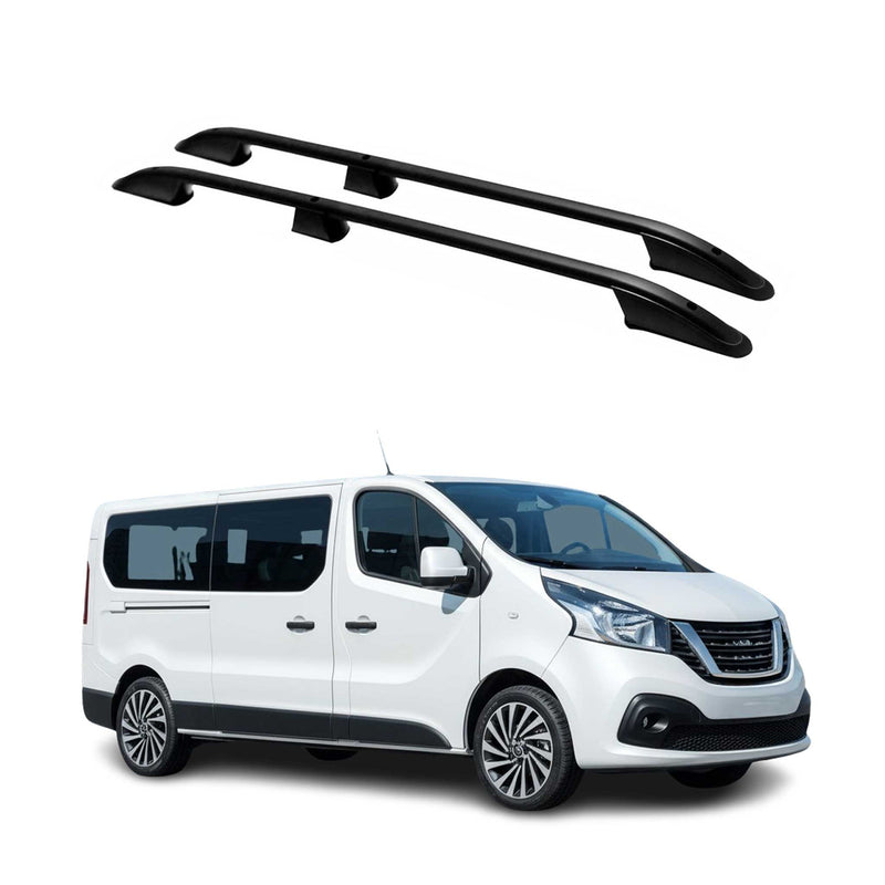 Barres de toit longitudinales pour Nissan NV300 2016-2024 L2 Long Aluminium Noir