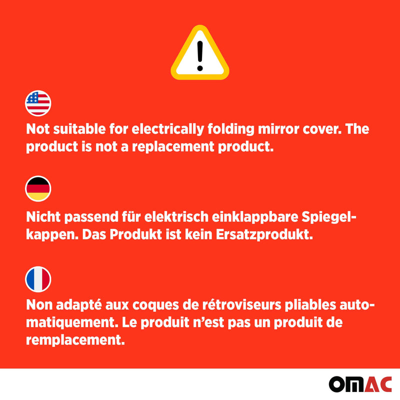 Coques de Rétroviseurs pour Mini Cooper Roadster 2011-2015 en Acier Inoxy Argent