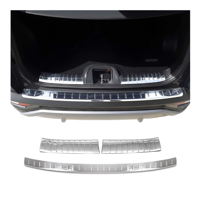 Kit Protection de Pare-Chocs arrière pour Hyundai Tucson 2021-2025 Brillant inox