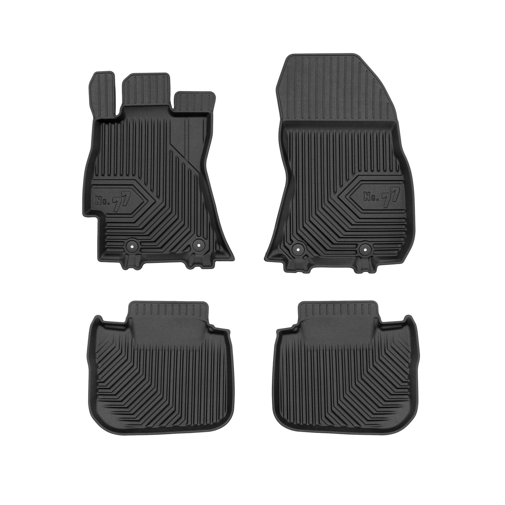 Tapis de Sol de Voiture pour Subaru Legacy V 2009-2014 automatique TPE Noir 4Pcs