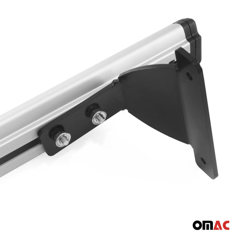 Barres de toit transversales pour Jeep Compass 2018-2025 Aluminium Gris