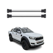 Barres de toit transversales pour Ford Ranger T6 P375 2011-2022 Aluminium Gris