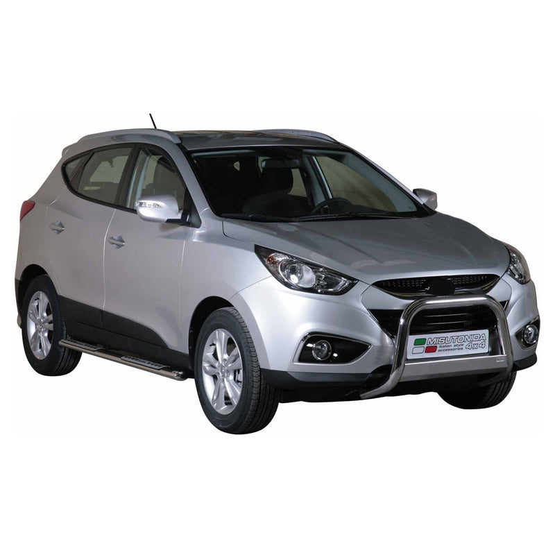 Pare-buffle Avant pour Hyundai ix35 2009-2015 63 mm en Acier Gris