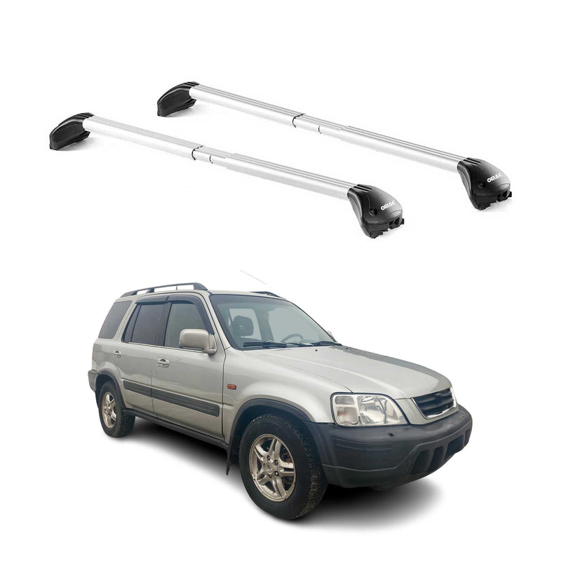 Barres de toit pour Honda CR-V RD 1996-2002 5P Gris Argenté 2 pièces ABE