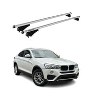 Tiger Barres de toit transversales pour BMW X4 F26 2014-2018 Gris